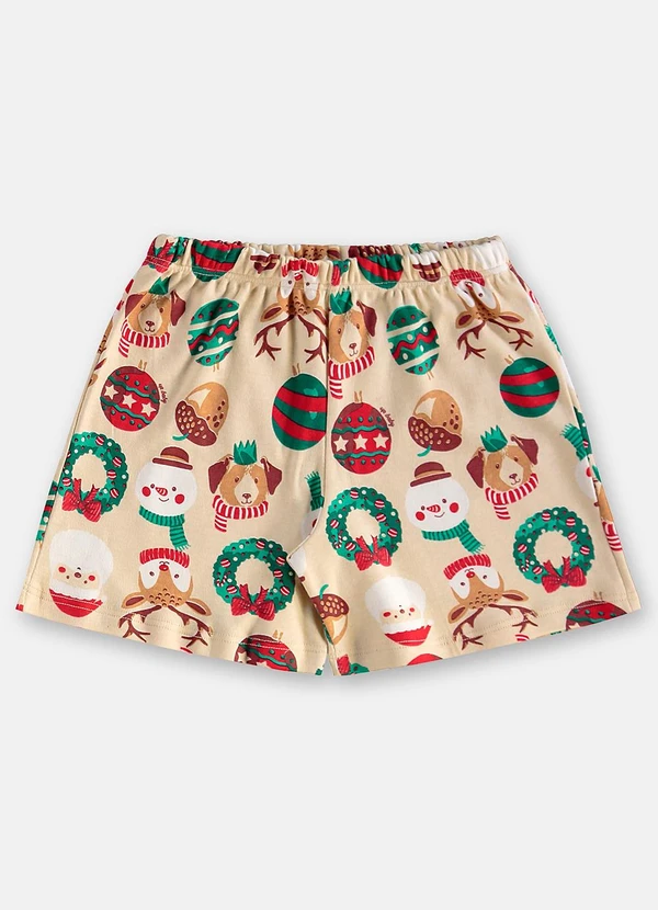 Up Baby - Pijama Infantil Natalino Suedine Bege 5