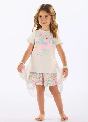 Up Baby - Pijama Infantil Suedine com Asas Bege - UP BABY