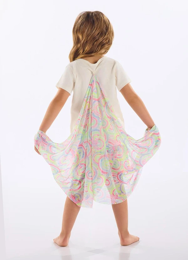 Up Baby - Pijama Infantil Suedine com Asas Bege 2