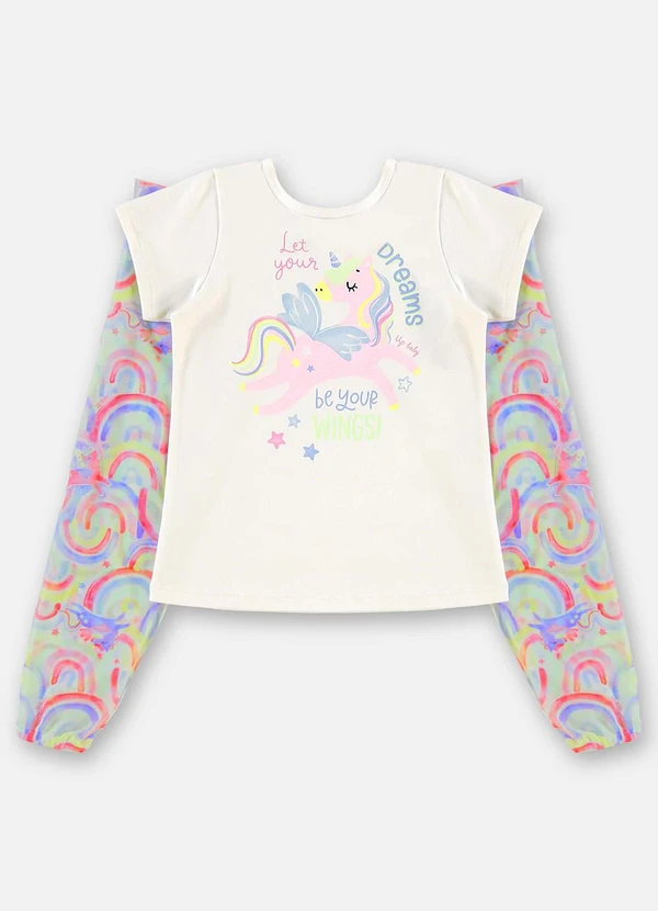 Up Baby - Pijama Infantil Suedine com Asas Bege 4