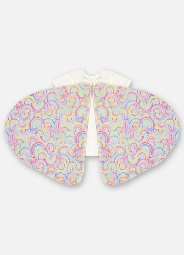 Up Baby - Pijama Infantil Suedine com Asas Bege 7