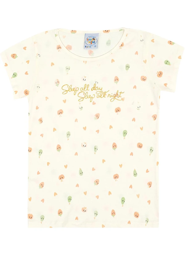 Pulla Bulla - Pijama Meia Malha Bege 2