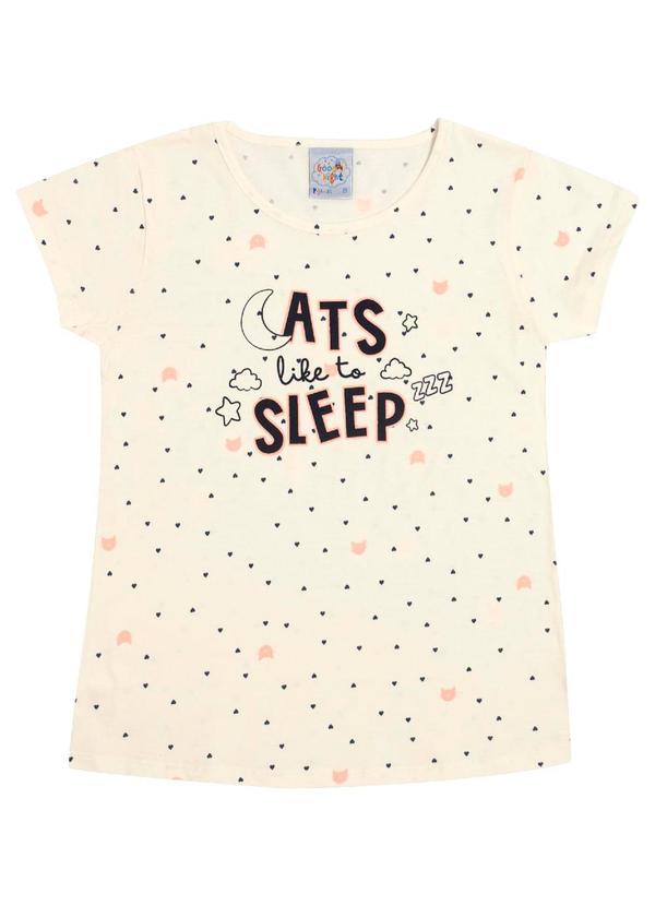 Pulla Bulla - Pijama Meia Malha Feminina Branco 2