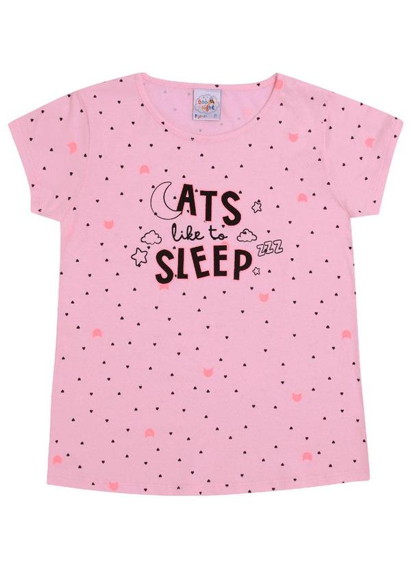 Pulla Bulla - Pijama Meia Malha Feminina Rosa 2