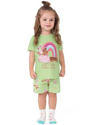 Malwee Kids - Pijama Melhor Amiga Verde Claro - MALWEE KIDS