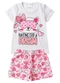 Rovitex - Pijama Infantil Menina Brilha no Escuro  - variação: Branco