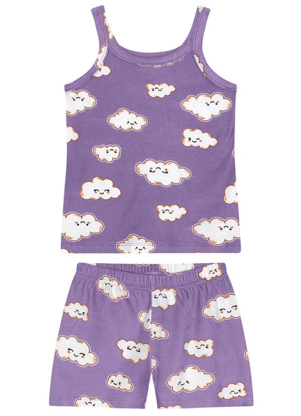 Marisol - Pijama Nuvem Brilha no Escuro com Aroma Roxo