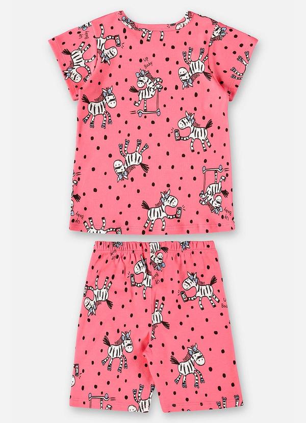Up Baby - Pijama para Menina Blusa e Ciclista Rosa 3