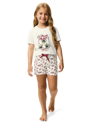 Malwee Kids - Pijama Pizza Planet Disney Pixar® Off White - MALWEE KIDS