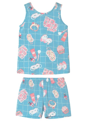 Malwee Kids - Pijama Spa Day Azul Claro - MALWEE KIDS