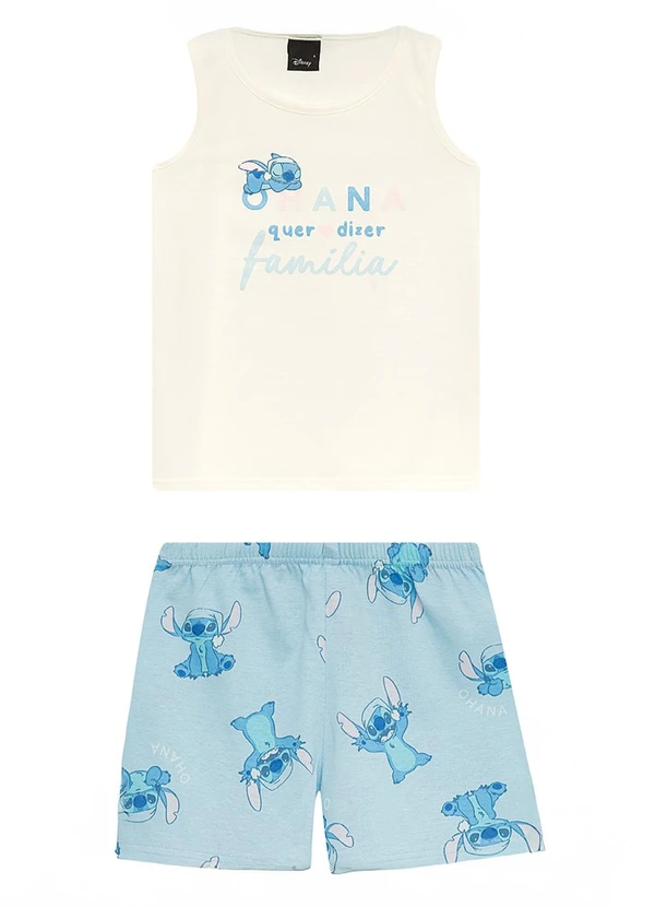 Malwee Kids - Pijama Stich® Menina Off White  2