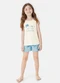Malwee Kids - Pijama Stich® Menina Off White  - variação: Off White