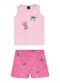 Malwee Kids - Pijama Stich® Menina Off White  - variação: Rosa Claro