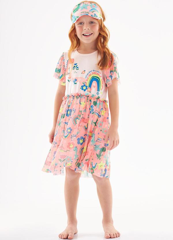 Up Baby - Pijama Sweet Apple para Menina Rosa