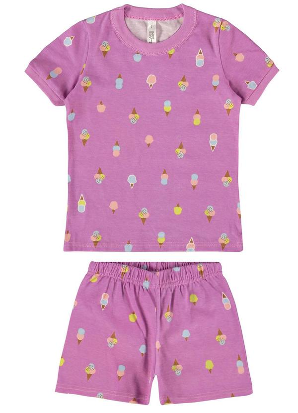 Malwee Kids - Pijama Violeta que Brilha no Escuro Menina