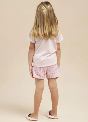 Aurora Joaquina - Conjunto Short Doll Manga Curta Infantil Estampado - AURORA JOAQUINA