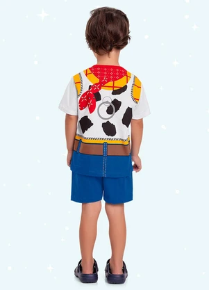 Fakini Kids - Cj.Pijama Camiseta/Bermuda Toy Story Azul - FAKINI KIDS