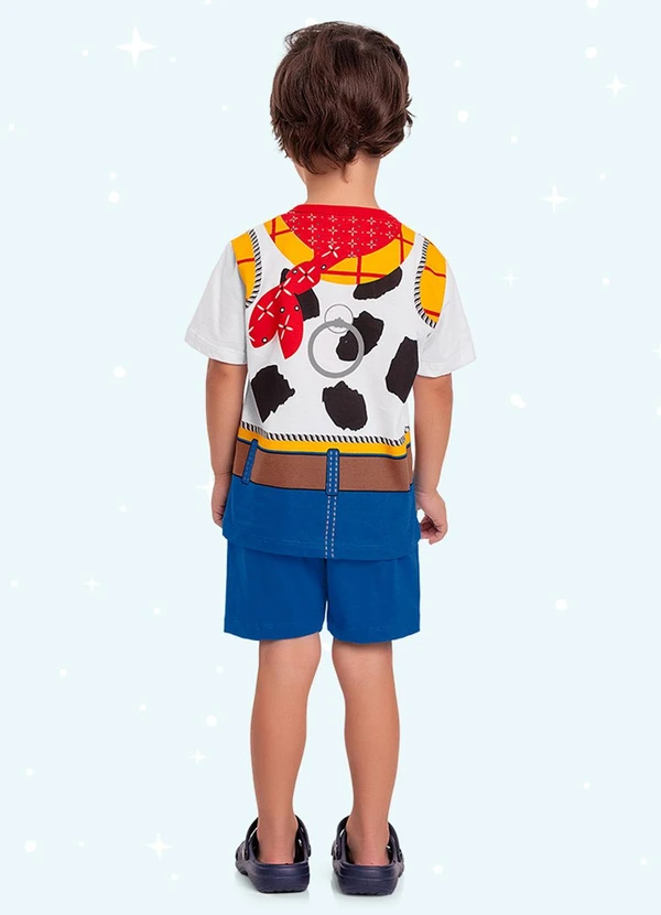 Fakini Kids - Cj.Pijama Camiseta/Bermuda Toy Story Azul 2