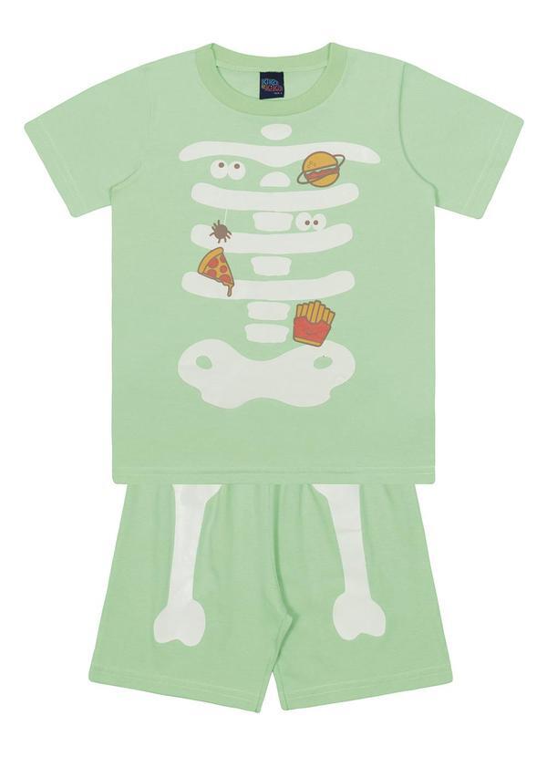 Kiko e Kika - Conjunto Camiseta e Bermuda Verde
