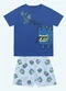 Fakini Kids - Conjunto Pijama Camiseta e Bermuda Azul - variação: Azul