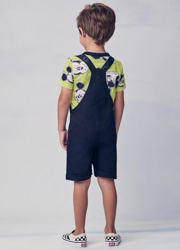 Youccie - Jardineira de Sarja do Mickey Preto 2