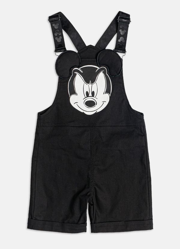 Youccie - Jardineira de Sarja do Mickey Preto 3