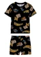 Malwee Kids - Pijama Basketball que Brilha no Escuro Preto - variação: Preto