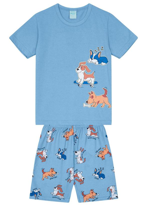 Kyly - Pijama Brilha no Escuro Infantil Menino Azul 2