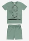 Rovi Kids - Pijama Camiseta com Bermuda Infantil Verde - variação: Verde