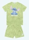 Fakini Kids - Pijama Camiseta e Bermuda Lilo & Stitch Azul - variação: Verde