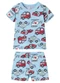 Malwee Kids - Pijama Carros que Brilha no Escuro Azul Escuro - variação: Azul Claro