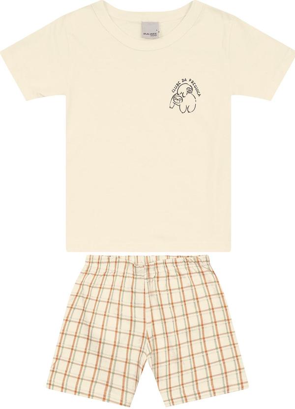 Malwee - Pijama Club da Preguiça Menino Off White