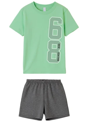 Malwee Kids - Pijama College Verde Água - MALWEE KIDS
