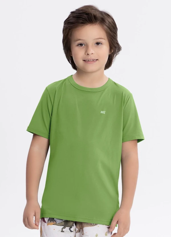 Alakazoo - Pijama com Camiseta e Bermuda Estampada Verde 2