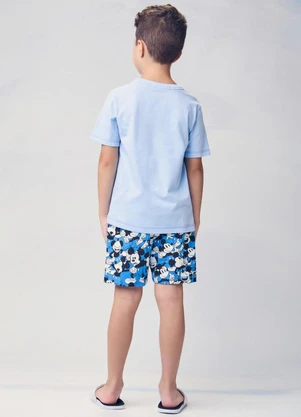 Youccie - Pijama com Estampa do Mickey Azul - YOUCCIE