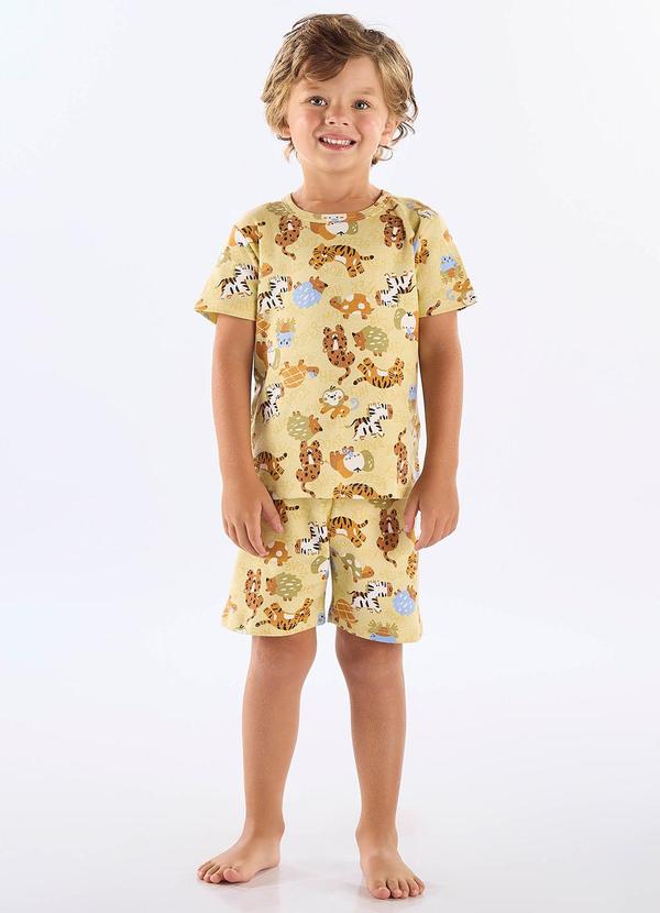 Up Baby - Pijama Curto Infantil em Suedine Verde