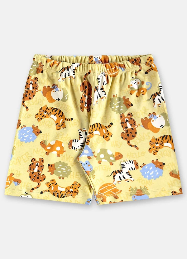 Up Baby - Pijama Curto Infantil em Suedine Verde 5