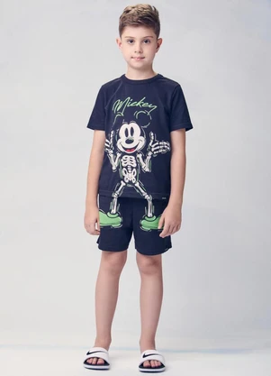 Youccie - Pijama do Mickey Mouse Preto - YOUCCIE