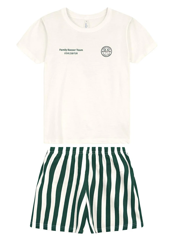 Malwee Kids - Pijama Family Soccer Team Off White