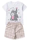Atelie da Crianca - Pijama Feminino Verão Elefante Branco - variação: Branco