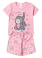Atelie da Crianca - Pijama Feminino Verão Elefante Branco - variação: Rosa