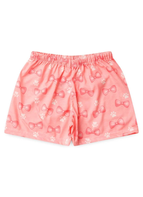 Atelie da Crianca - Pijama Feminino Verão Gato Laço Cinza 3