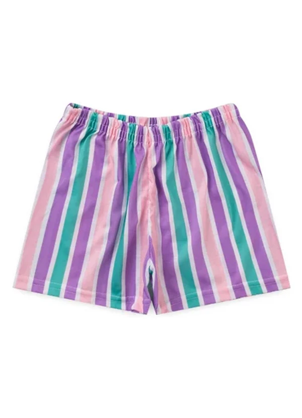 Atelie da Crianca - Pijama Feminino Verão Rainbow-Sauro Branco 3
