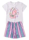 Atelie da Crianca - Pijama Feminino Verão Rainbow-Sauro Branco - variação: Branco