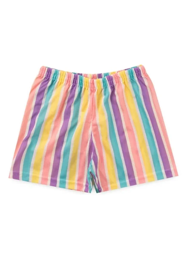 Atelie da Crianca - Pijama Feminino Verão Rainbow-Sauro Rosa 3