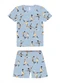 Malwee Kids - Pijama Gamer Brilha no Escuro Azul - variação: Azul Claro