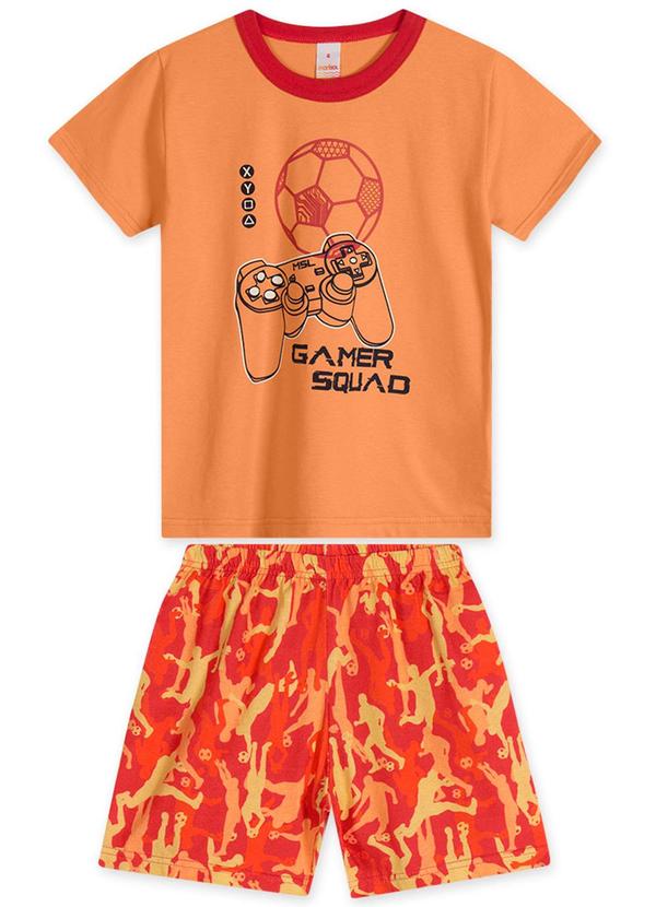 Marisol - Pijama Games Curto Brilha no Escuro com Aroma Masc