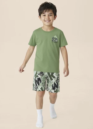 Malwee Kids - Pijama Good Vibes Verde Menta - MALWEE KIDS