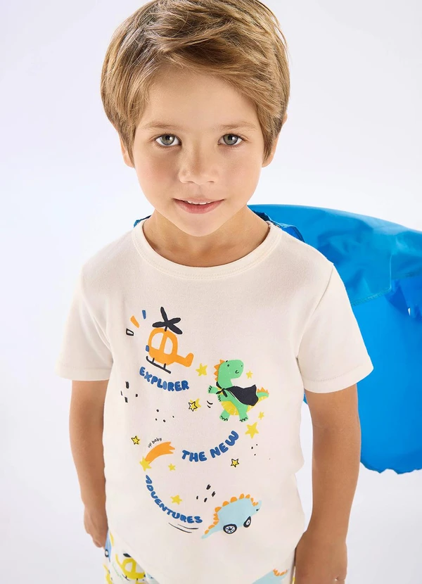 Up Baby - Pijama Infantil Brilha Escuro Capa Branco 6