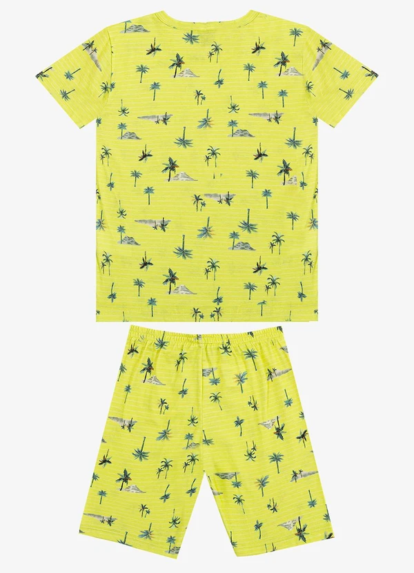 Select - Pijama Infantil Camiseta e Bermuda Amarelo 2